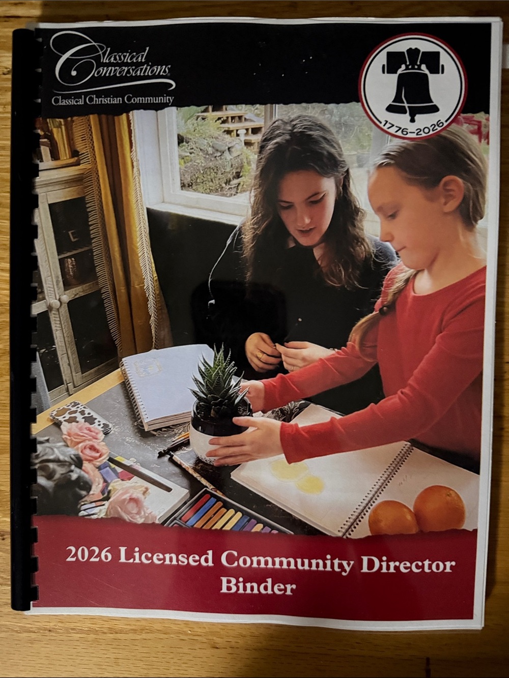 Classical Conversations 2026 Licensed Community Director Binder - Red Accents
